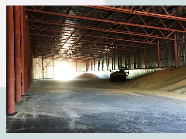 Строительство зернохранилищ в Прокопьевске