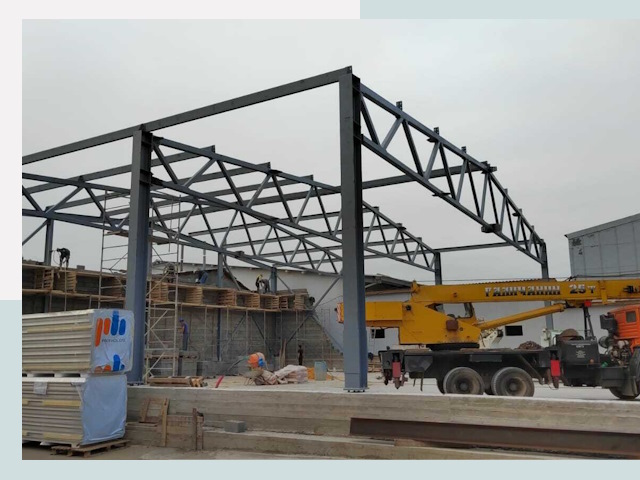 Строительство цехов в Прокопьевске