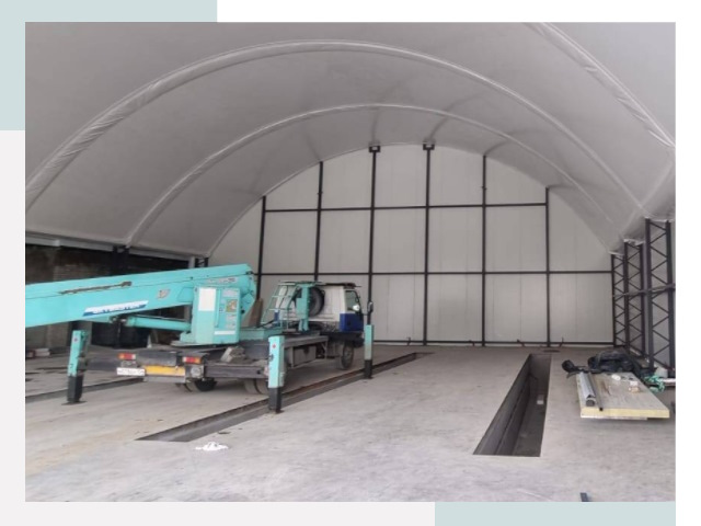 Внутреннее оснащение ангаров в Прокопьевске