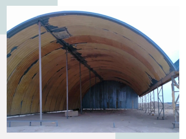 Реконструкция ангаров в Прокопьевске